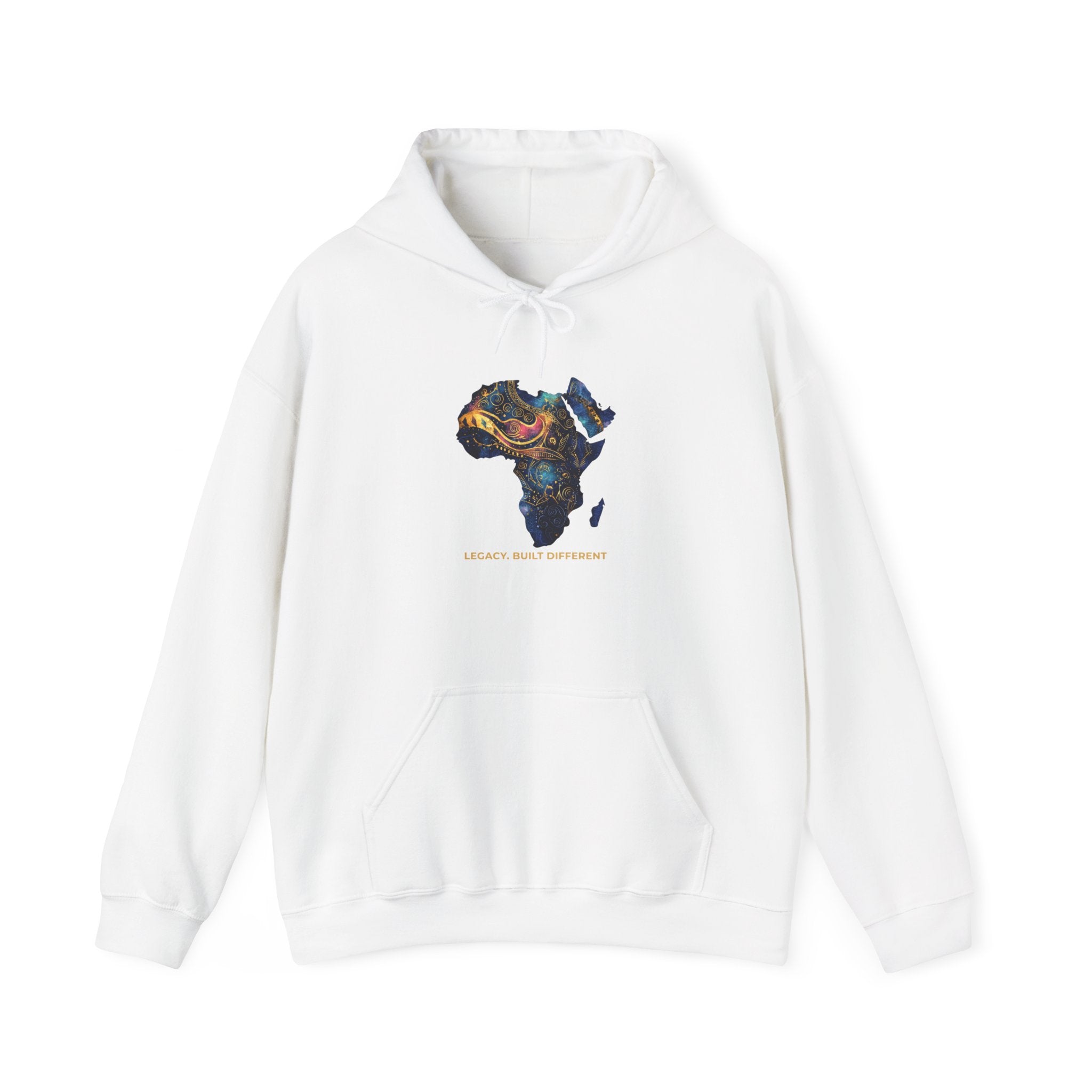 Africa Map Art Hoodie — Vibrant Hand-Painted Continent Design
