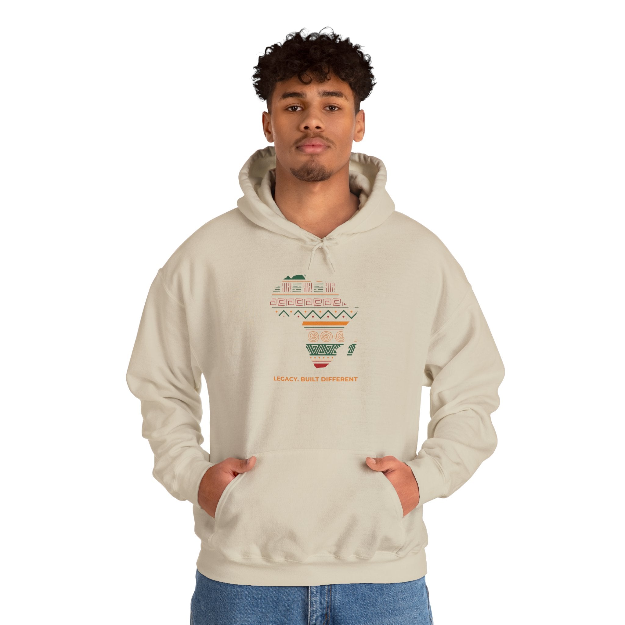 Africa Map Hoodie - 'Legacy Built Different' Graphic Pullover