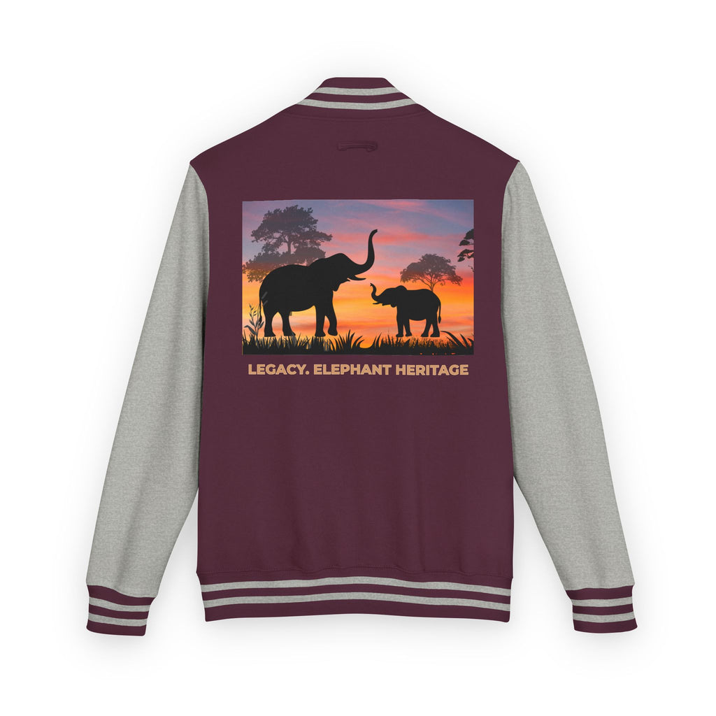Letterman Jacket — Legacy Elephant Heritage Sunset Design