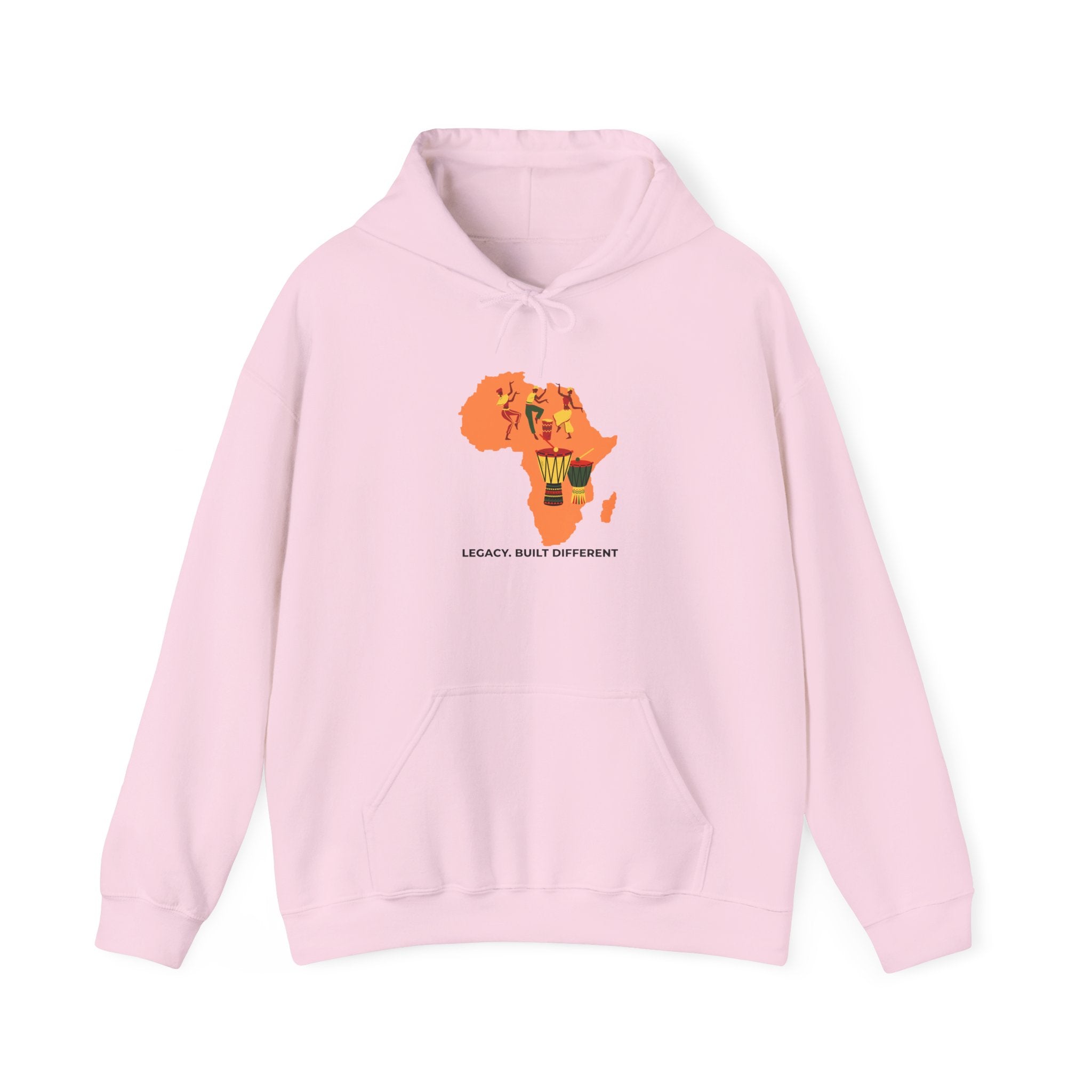 Africa Map Hoodie - 'Legacy. Built Different.' Afrocentric Graphic Pullover