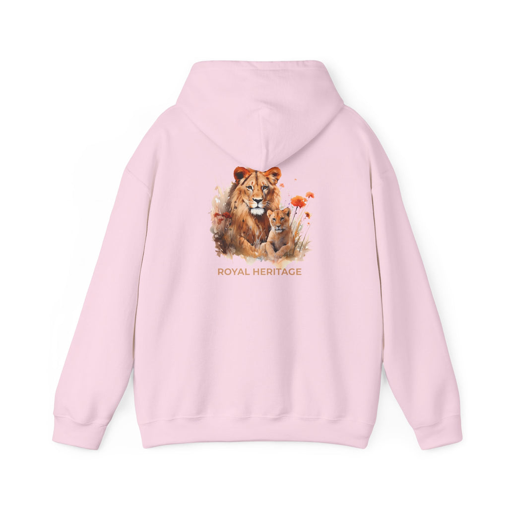 Hoodie — 'Royal Heritage' Lion & Cub Graphic Pullover