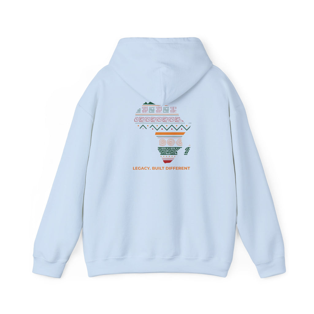 Africa Map Hoodie - 'Legacy Built Different' Graphic Pullover