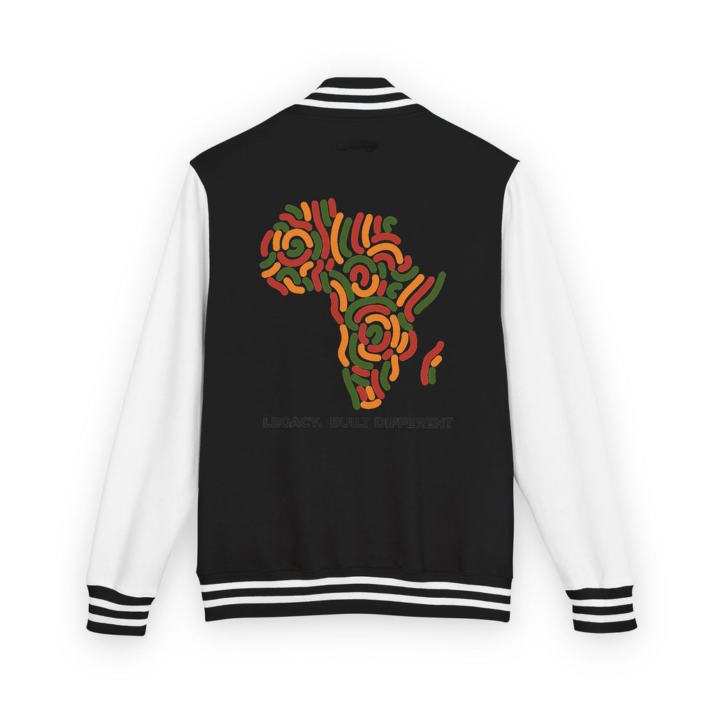 Letterman Jacket — African Heritage Map "Legacy. Built Different"