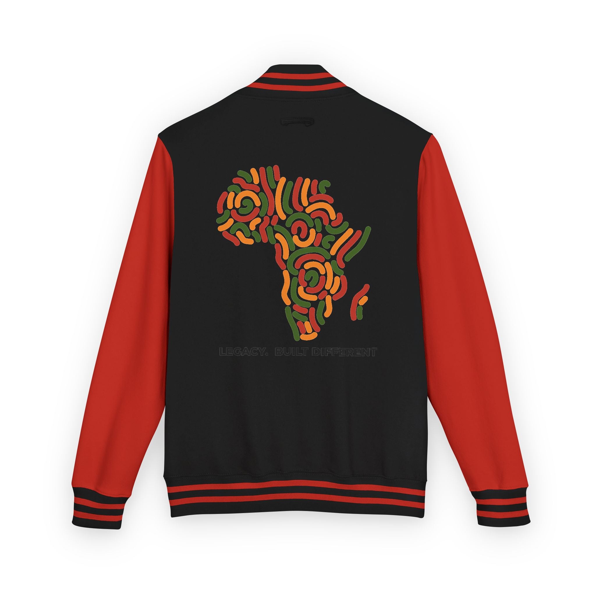 Letterman Jacket — African Heritage Map "Legacy. Built Different"
