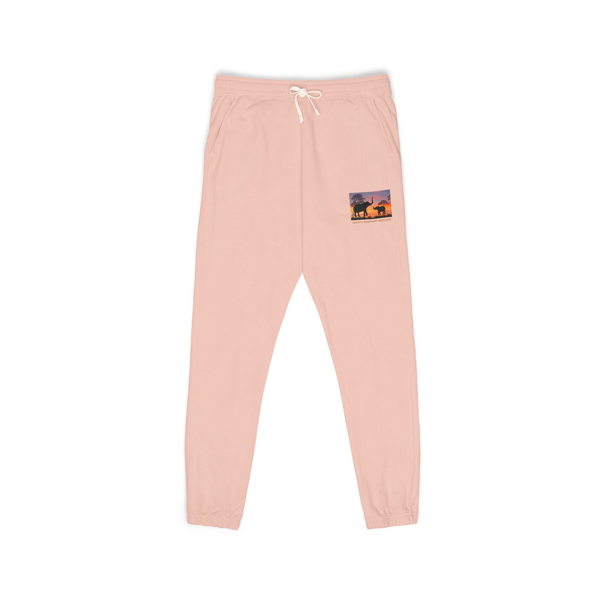 Sunset Camper Sweatpants — Cozy Graphic Fleece Joggers