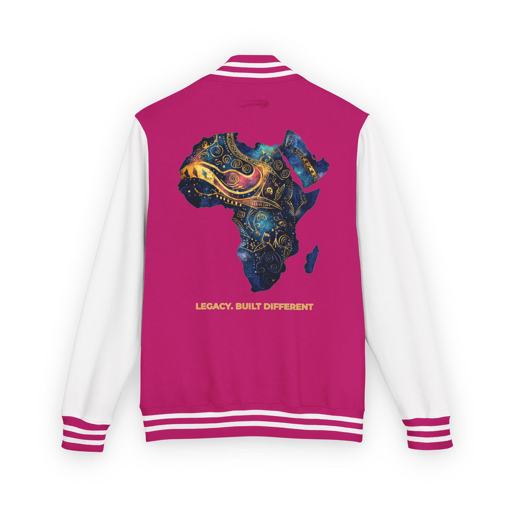 Africa Map Letterman Jacket — Colorful African Continent Graphic Bomber