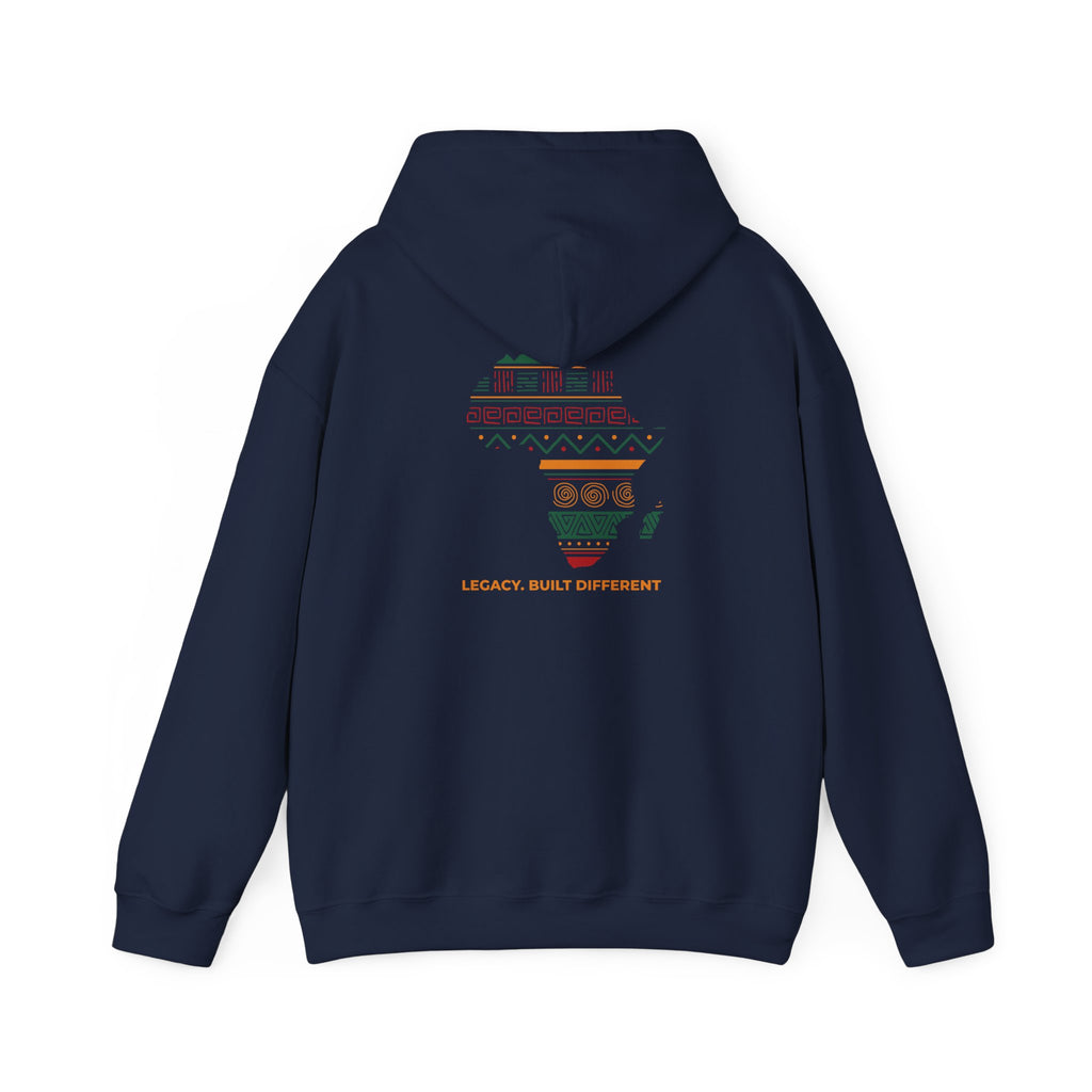 Africa Map Hoodie - 'Legacy Built Different' Graphic Pullover