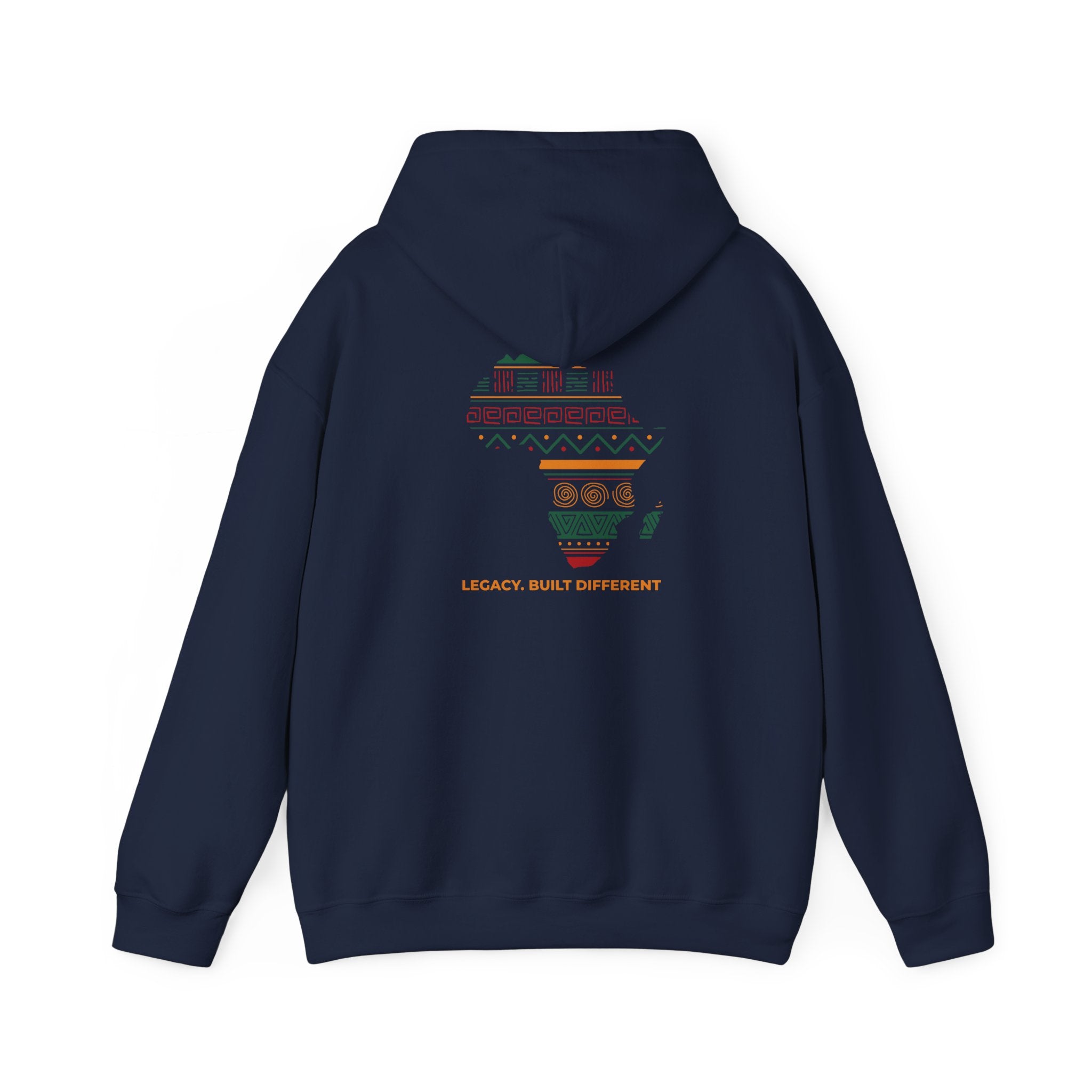 Africa Map Hoodie - 'Legacy Built Different' Graphic Pullover