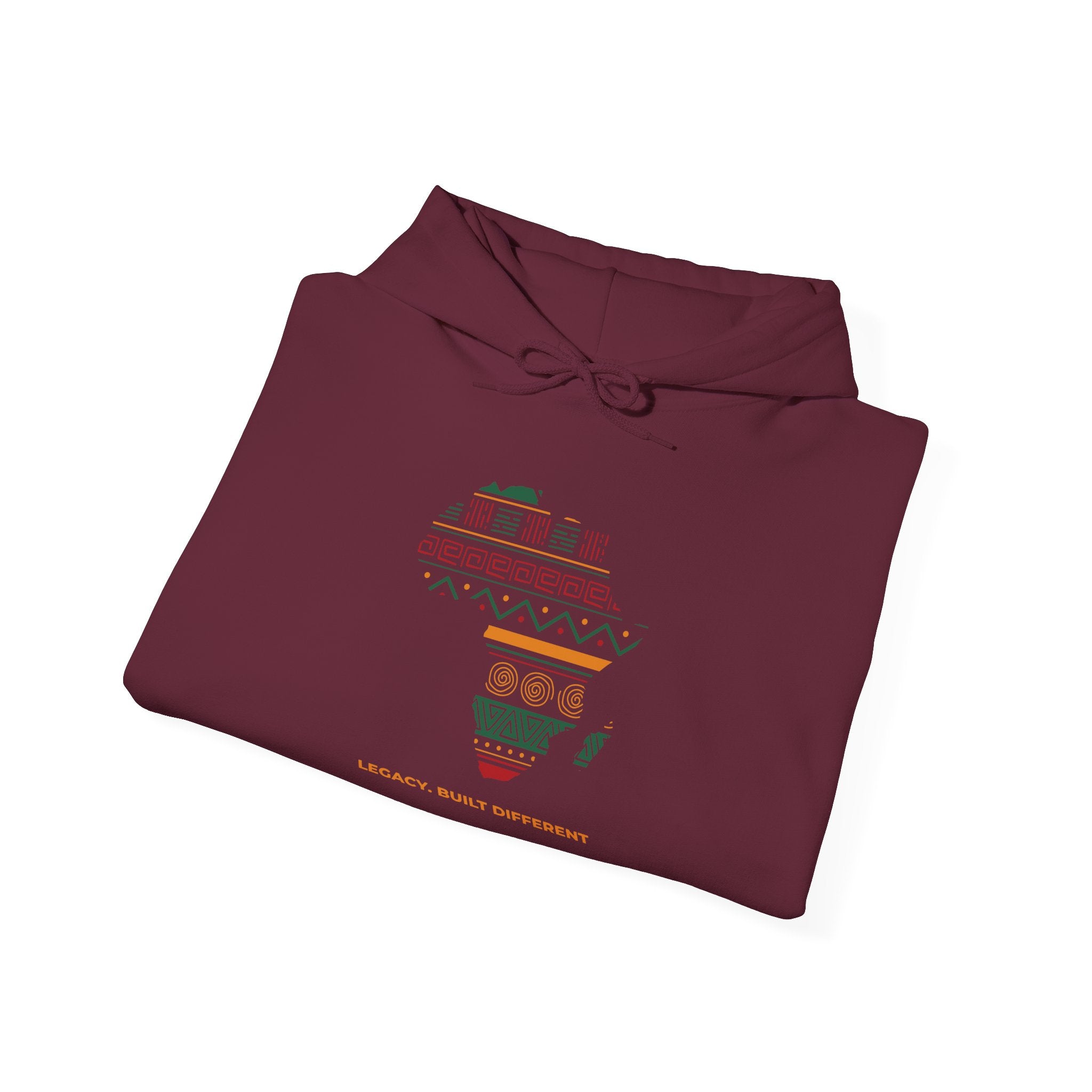 Africa Map Hoodie - 'Legacy Built Different' Graphic Pullover