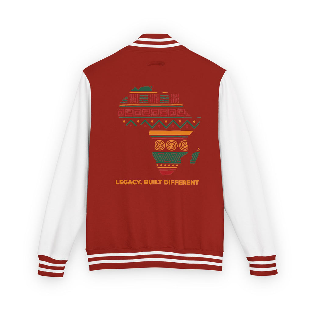 Africa Pattern Letterman Jacket — "Legacy, Unity, Strength"