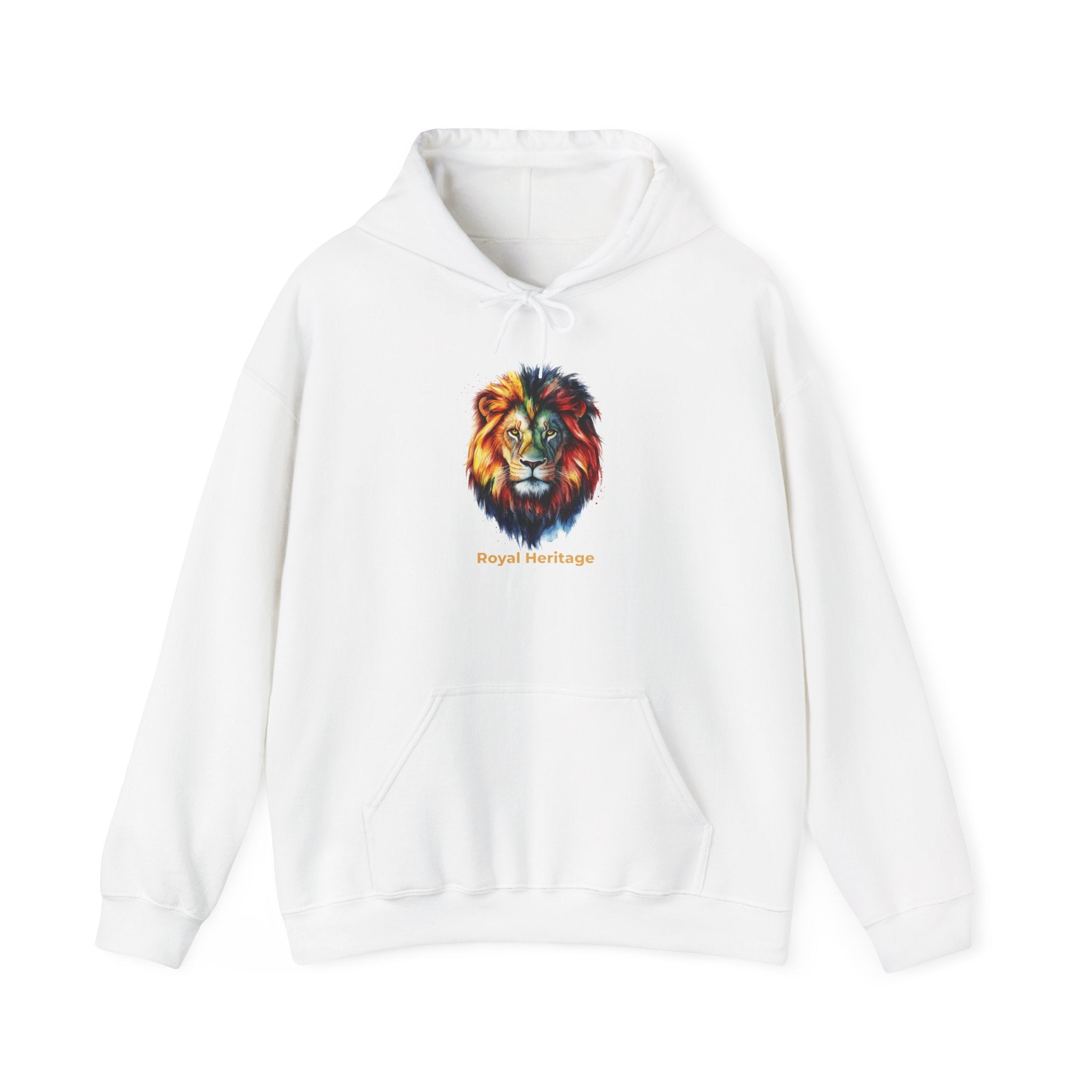 Lion Head Hoodie — 'Royal Heritage' Colorful Lion Graphic Sweatshirt