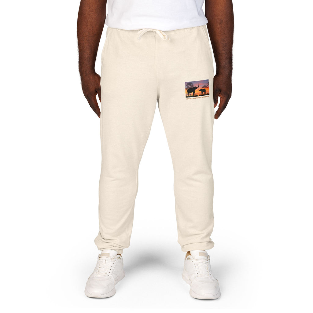 Sunset Camper Sweatpants — Cozy Graphic Fleece Joggers