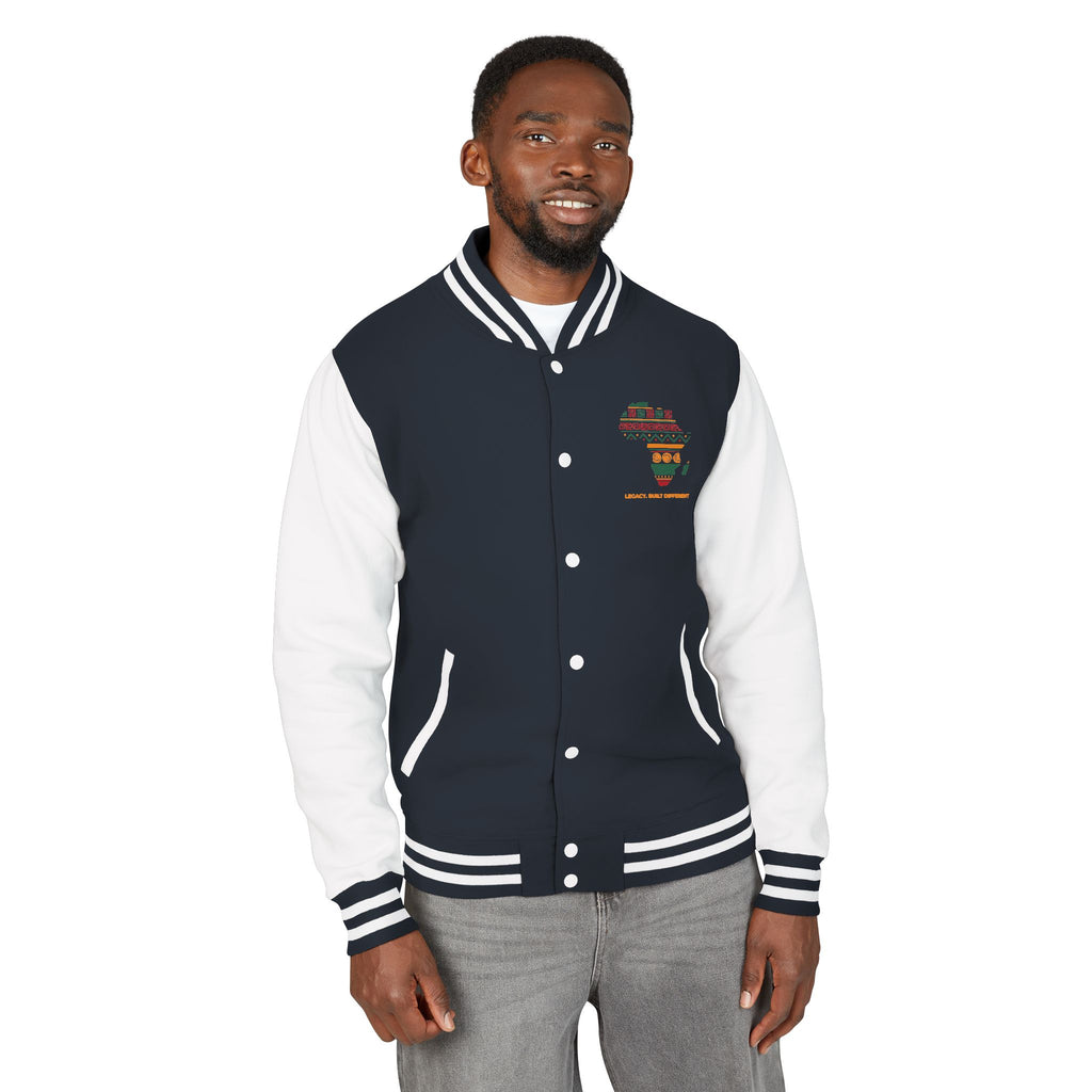 Africa Pattern Letterman Jacket — "Legacy, Unity, Strength"