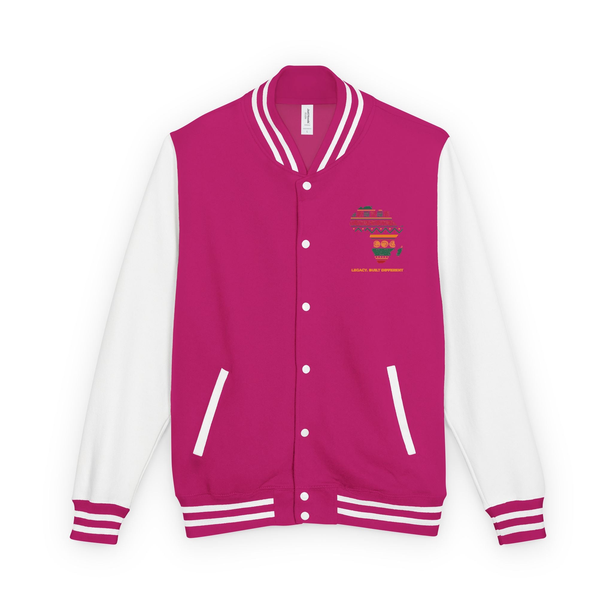 Africa Pattern Letterman Jacket — "Legacy, Unity, Strength"