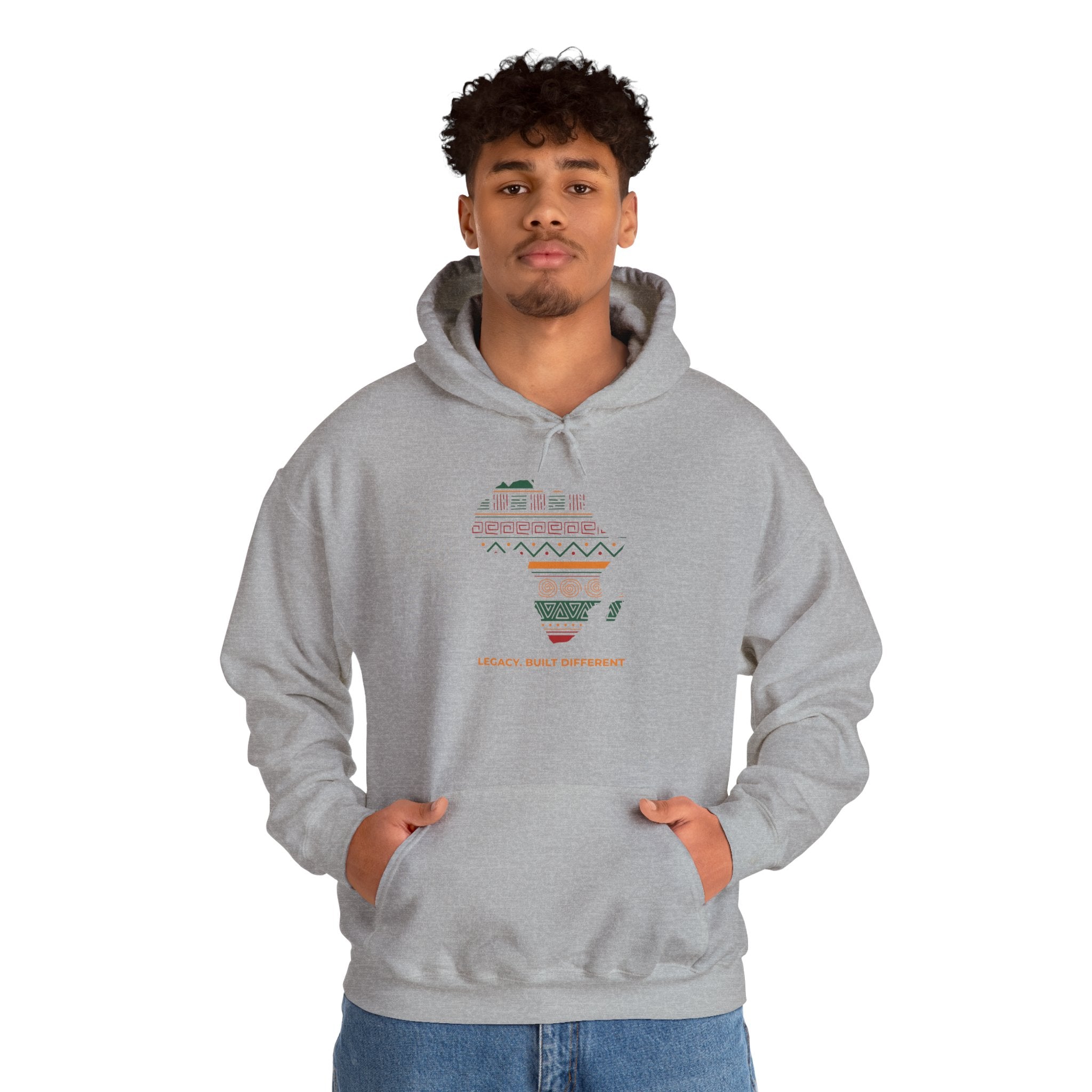 Africa Map Hoodie - 'Legacy Built Different' Graphic Pullover