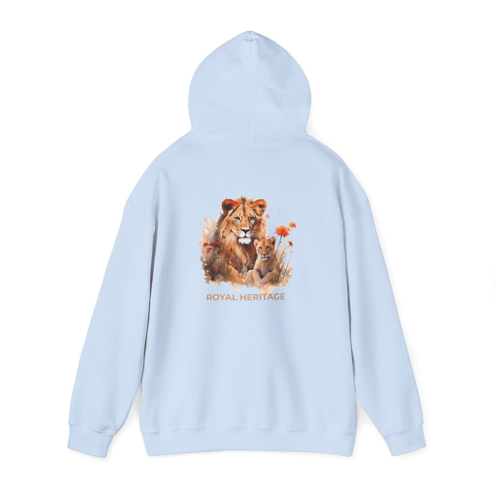 Hoodie — 'Royal Heritage' Lion & Cub Graphic Pullover