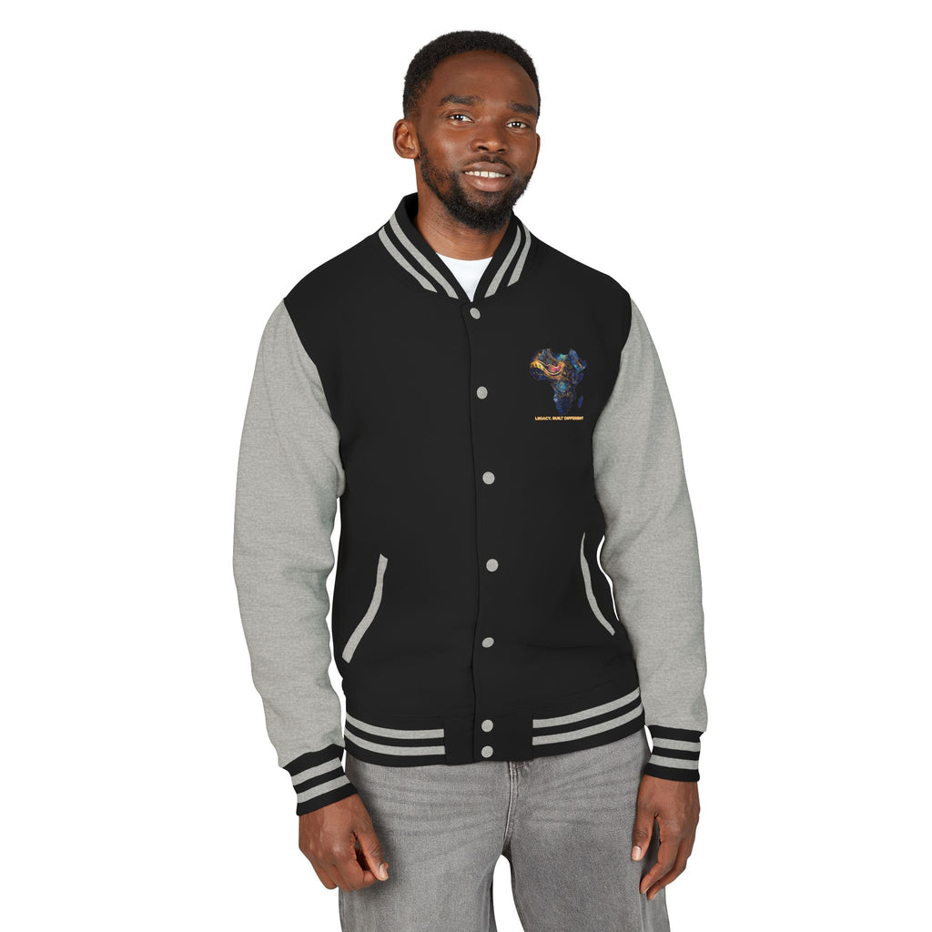 Africa Map Letterman Jacket — Colorful African Continent Graphic Bomber
