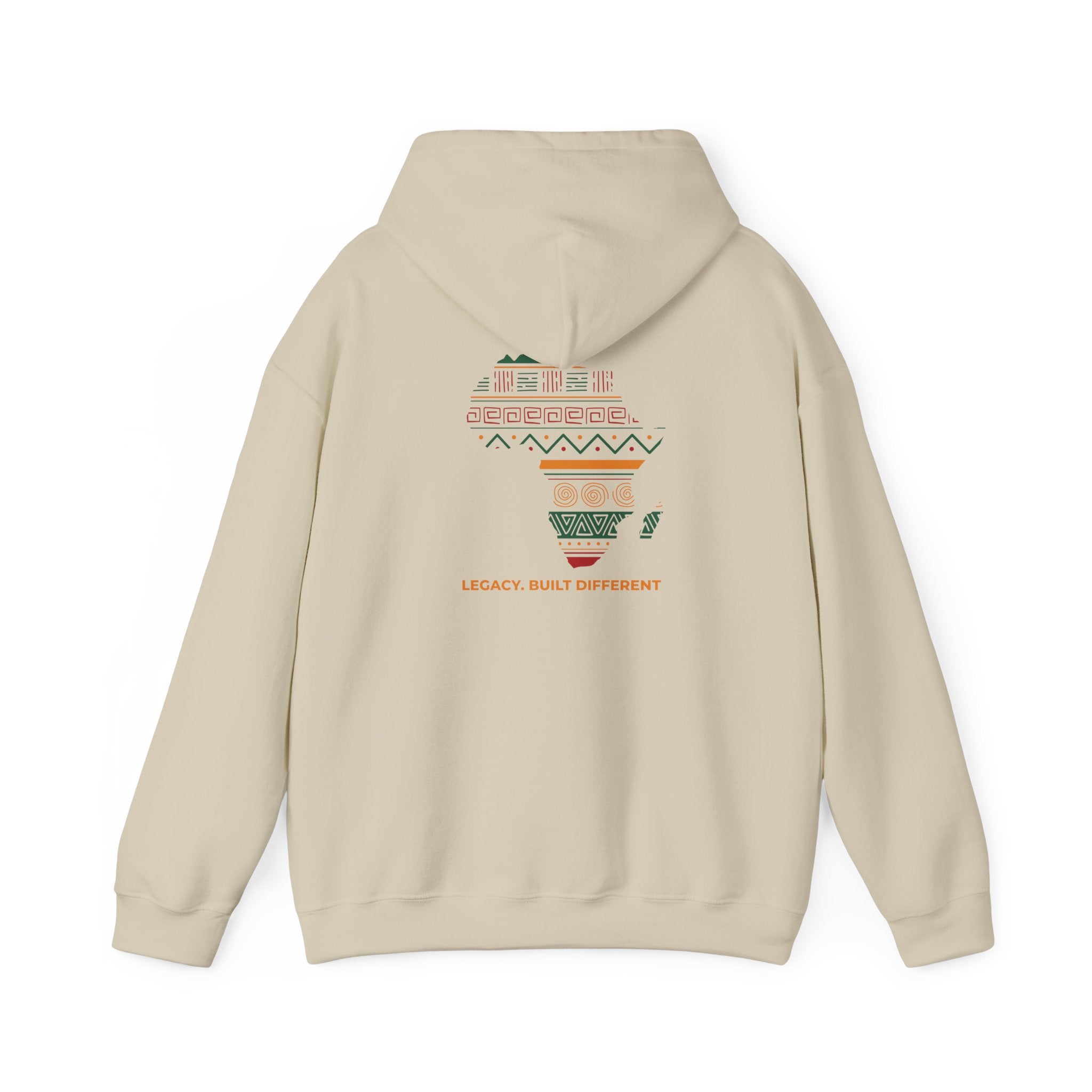 Africa Map Hoodie - 'Legacy Built Different' Graphic Pullover