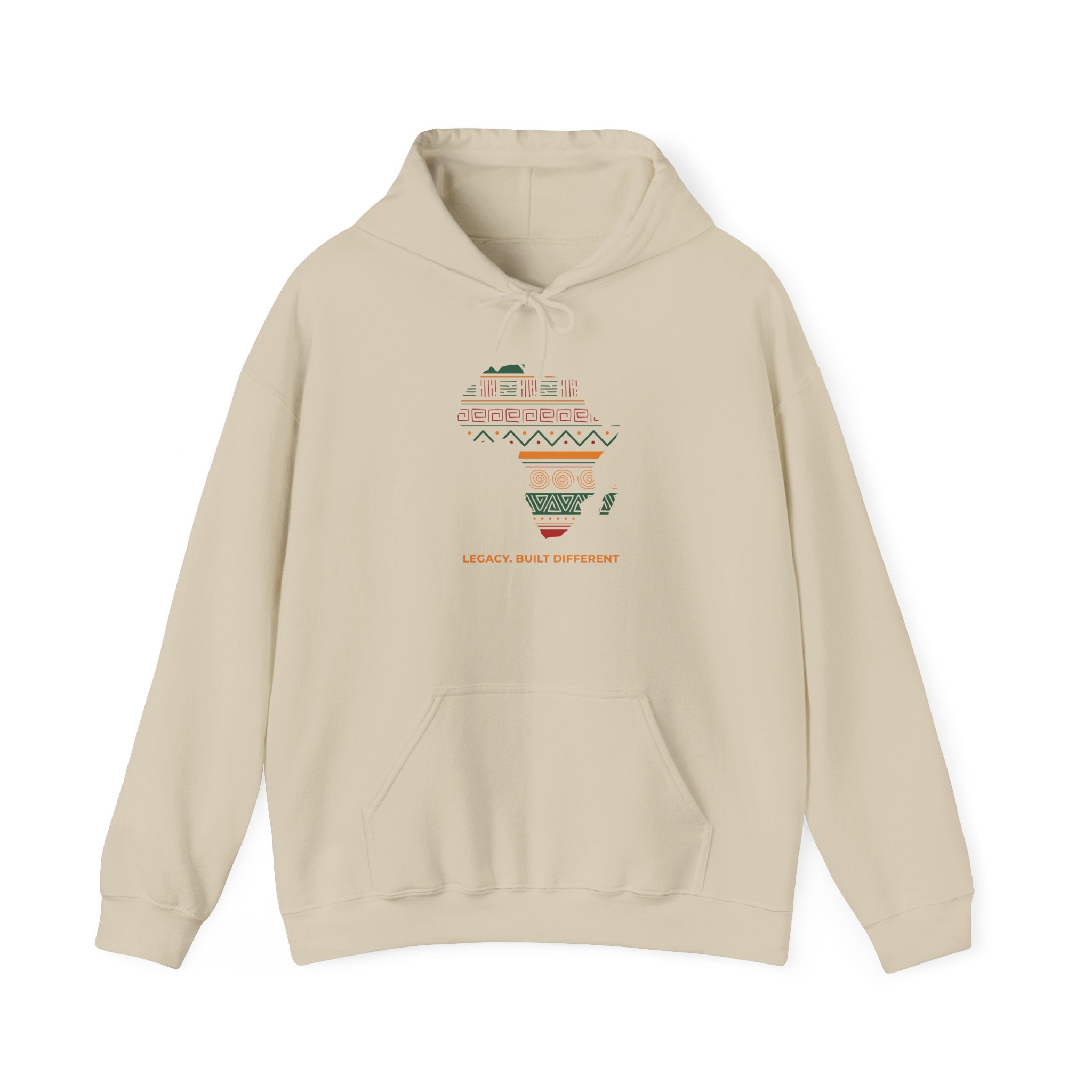 Africa Map Hoodie - 'Legacy Built Different' Graphic Pullover