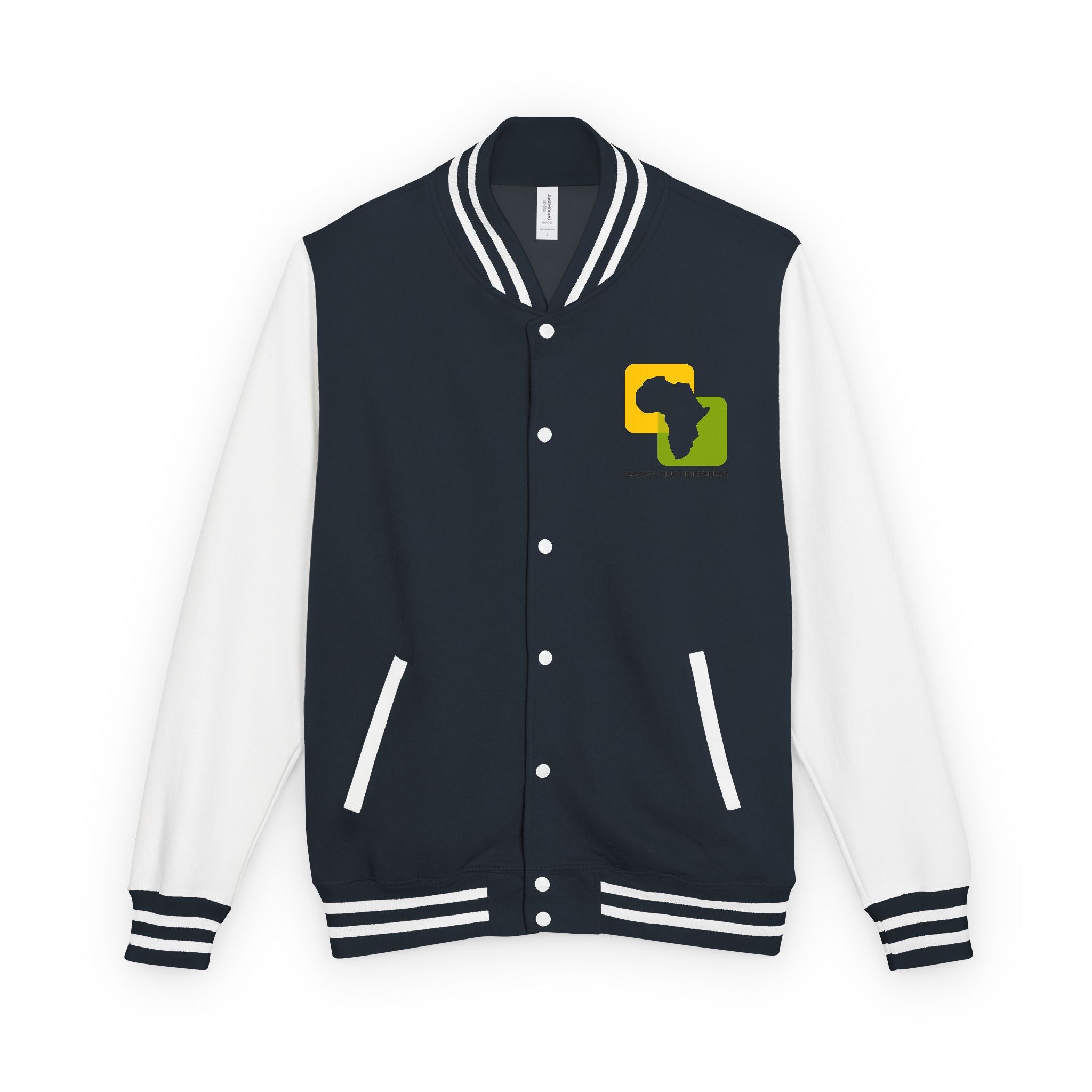 Letterman Jacket — Afrocentric Africa Map Design ("Legacy. Built Different")