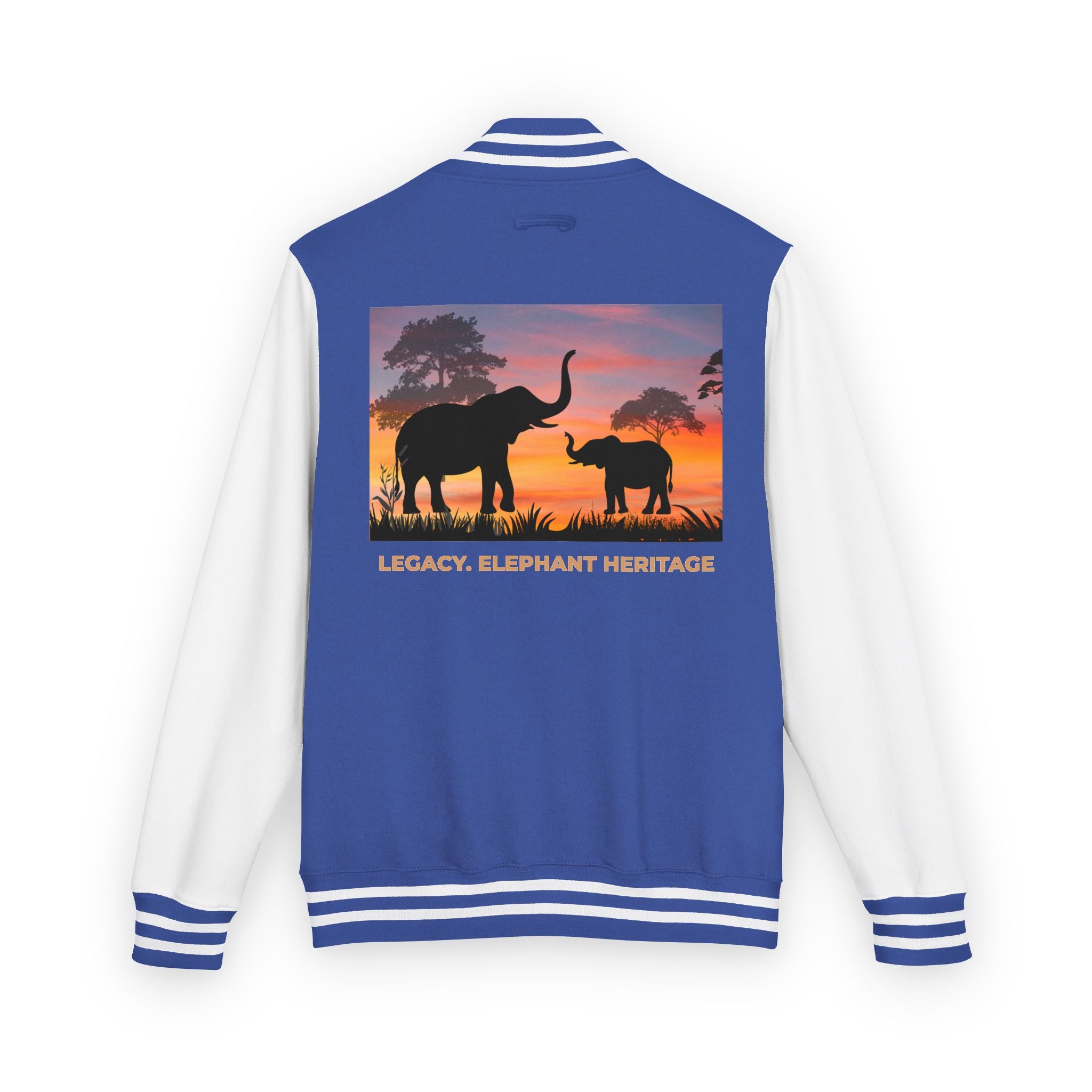 Letterman Jacket — Legacy Elephant Heritage Sunset Design