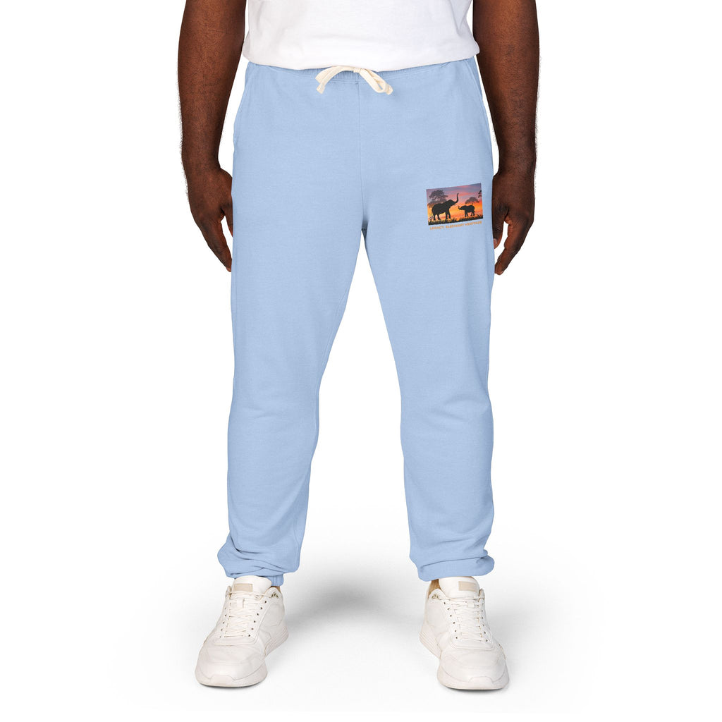 Sunset Camper Sweatpants — Cozy Graphic Fleece Joggers