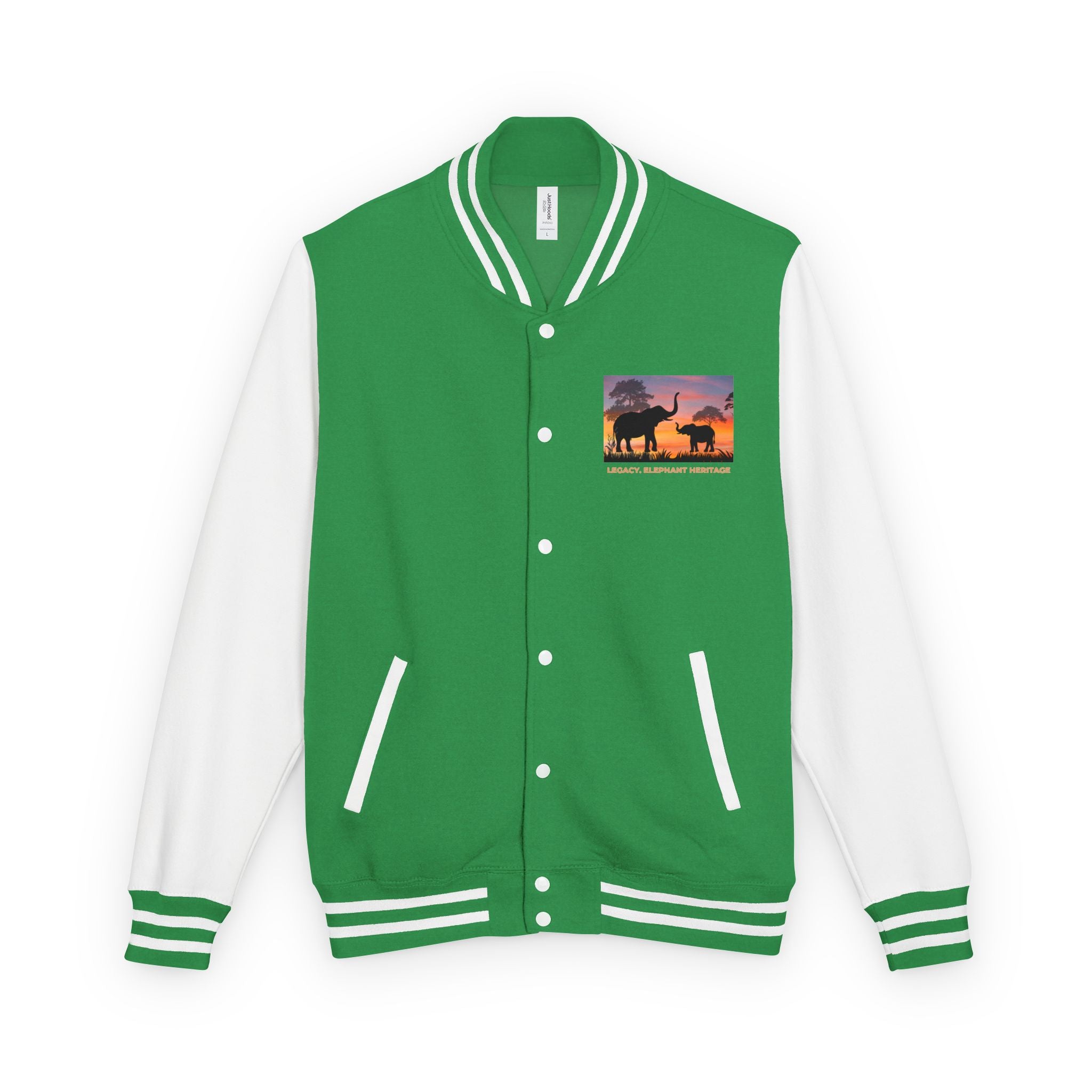 Letterman Jacket — Legacy Elephant Heritage Sunset Design
