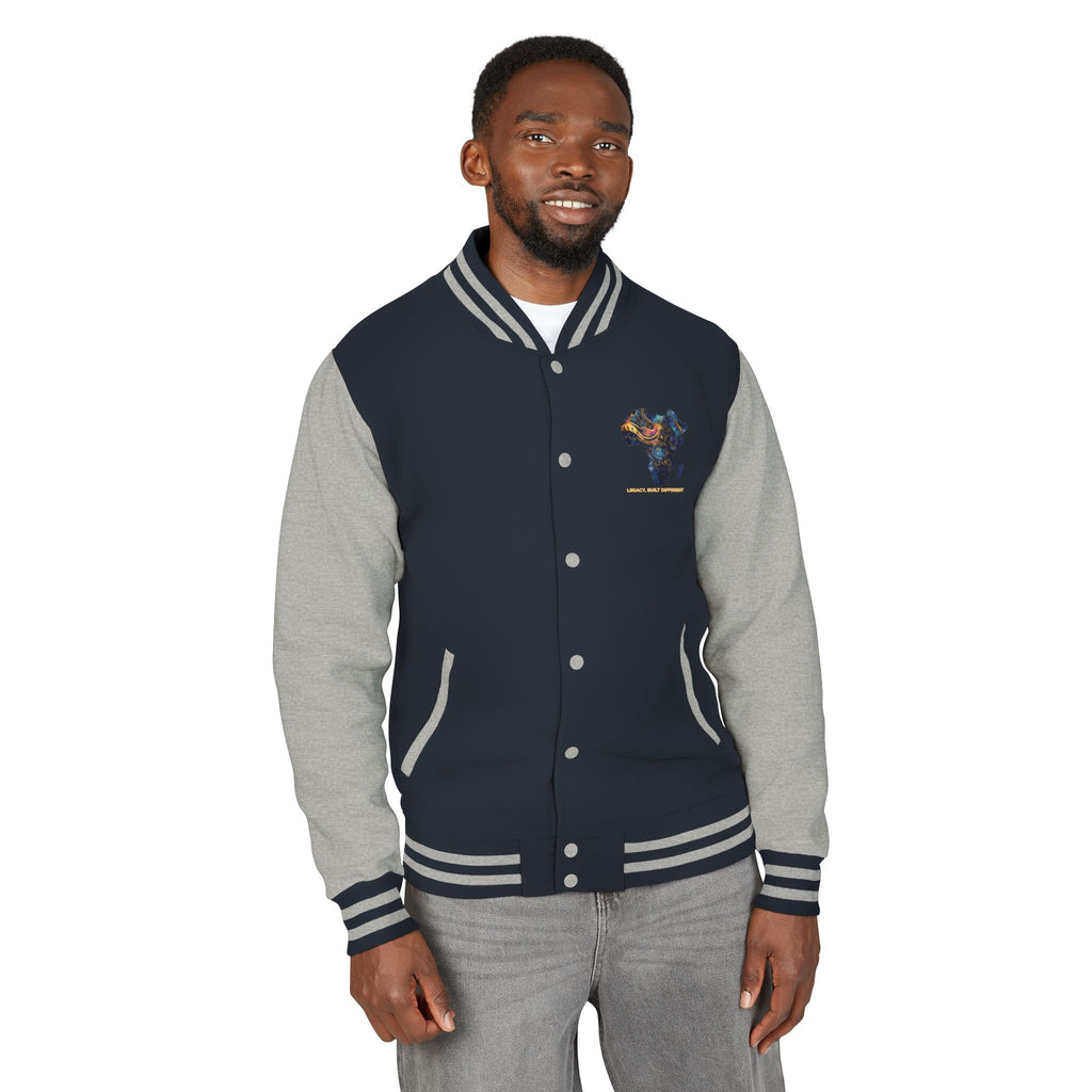 Africa Map Letterman Jacket — Colorful African Continent Graphic Bomber