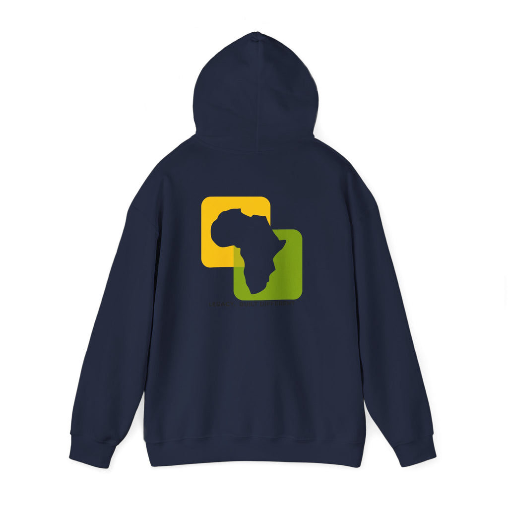 Africa Legacy Hoodie — "Legacy. Built Different" Graphic Pullover