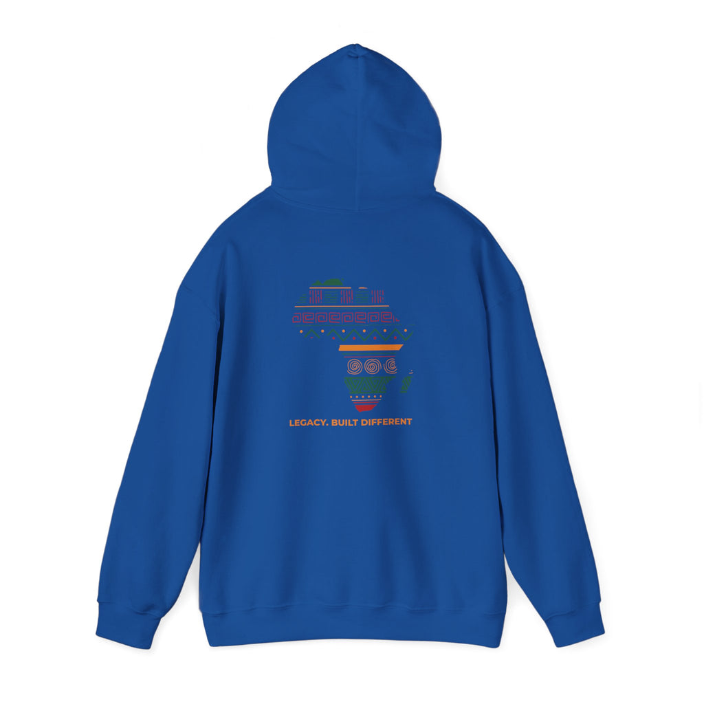 Africa Map Hoodie - 'Legacy Built Different' Graphic Pullover