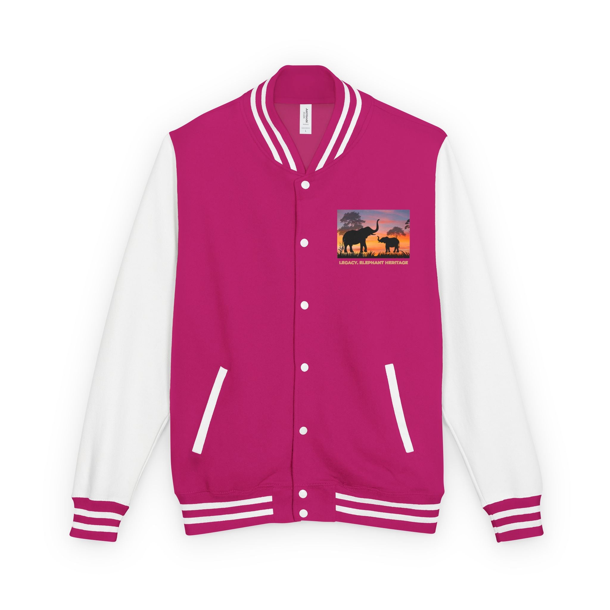 Letterman Jacket — Legacy Elephant Heritage Sunset Design