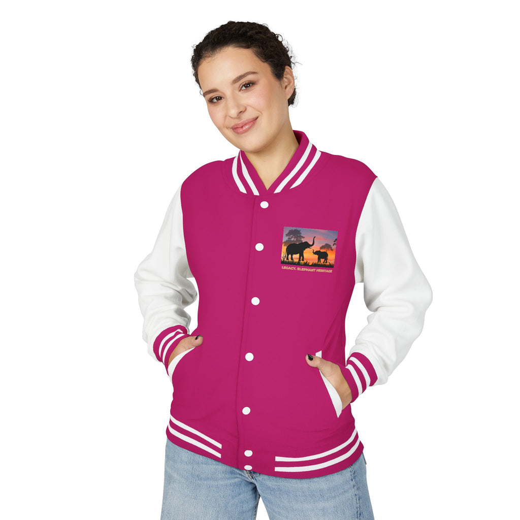 Letterman Jacket — Legacy Elephant Heritage Sunset Design
