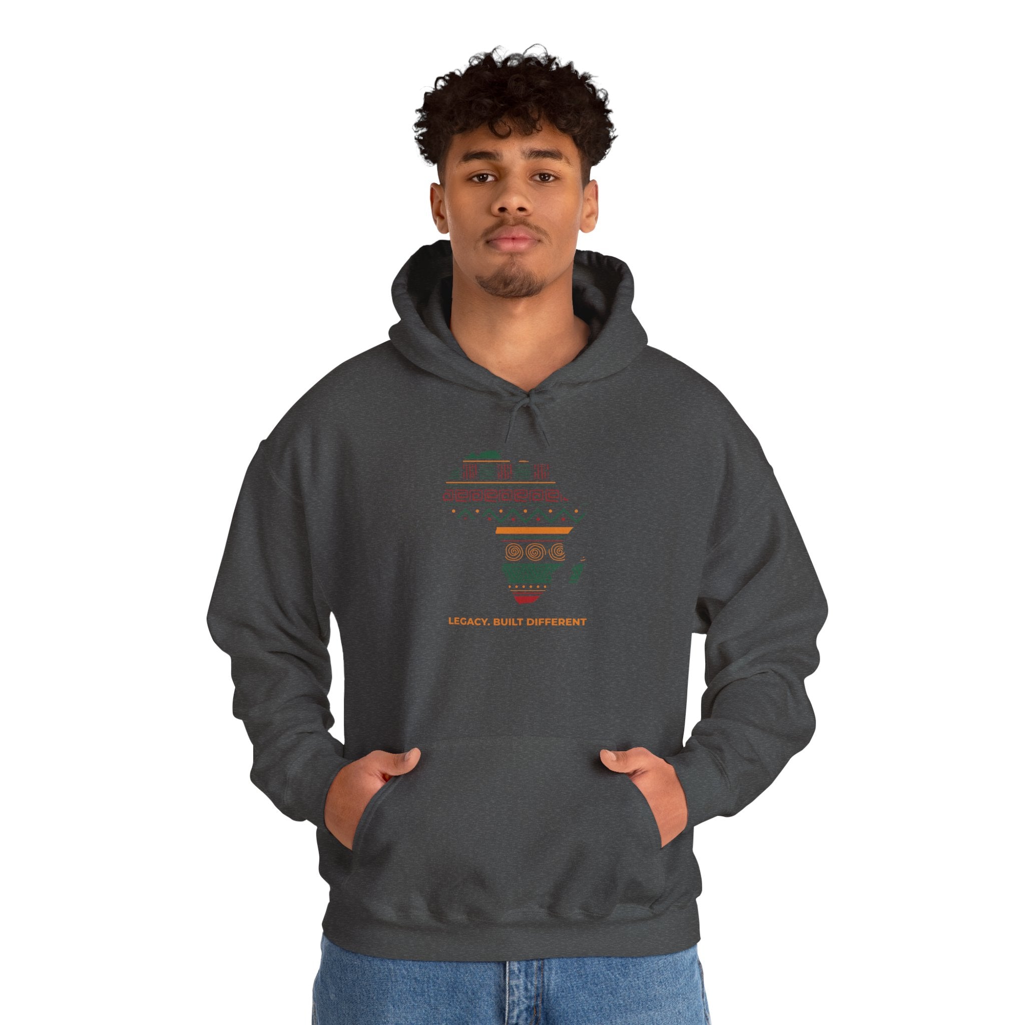 Africa Map Hoodie - 'Legacy Built Different' Graphic Pullover