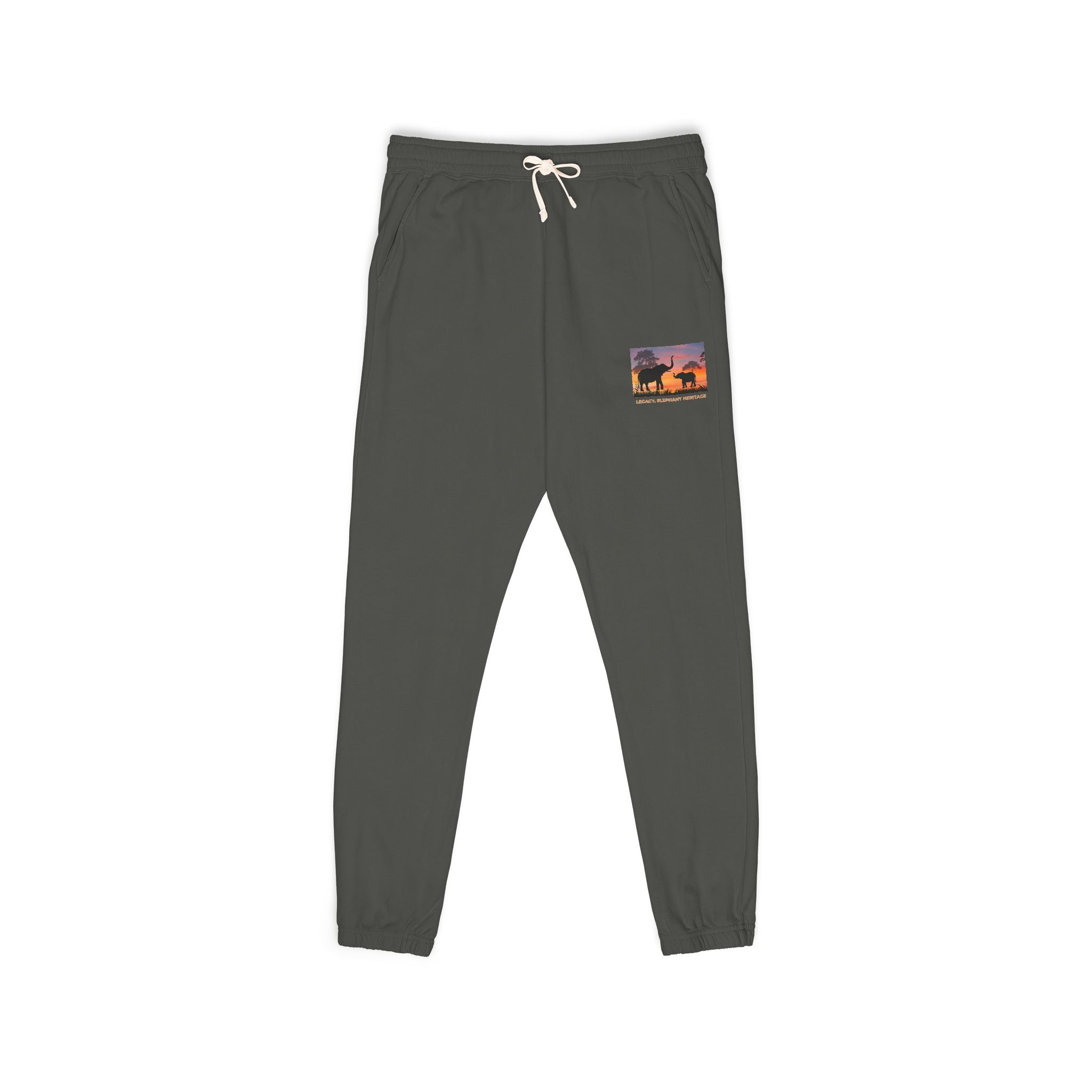 Sunset Camper Sweatpants — Cozy Graphic Fleece Joggers