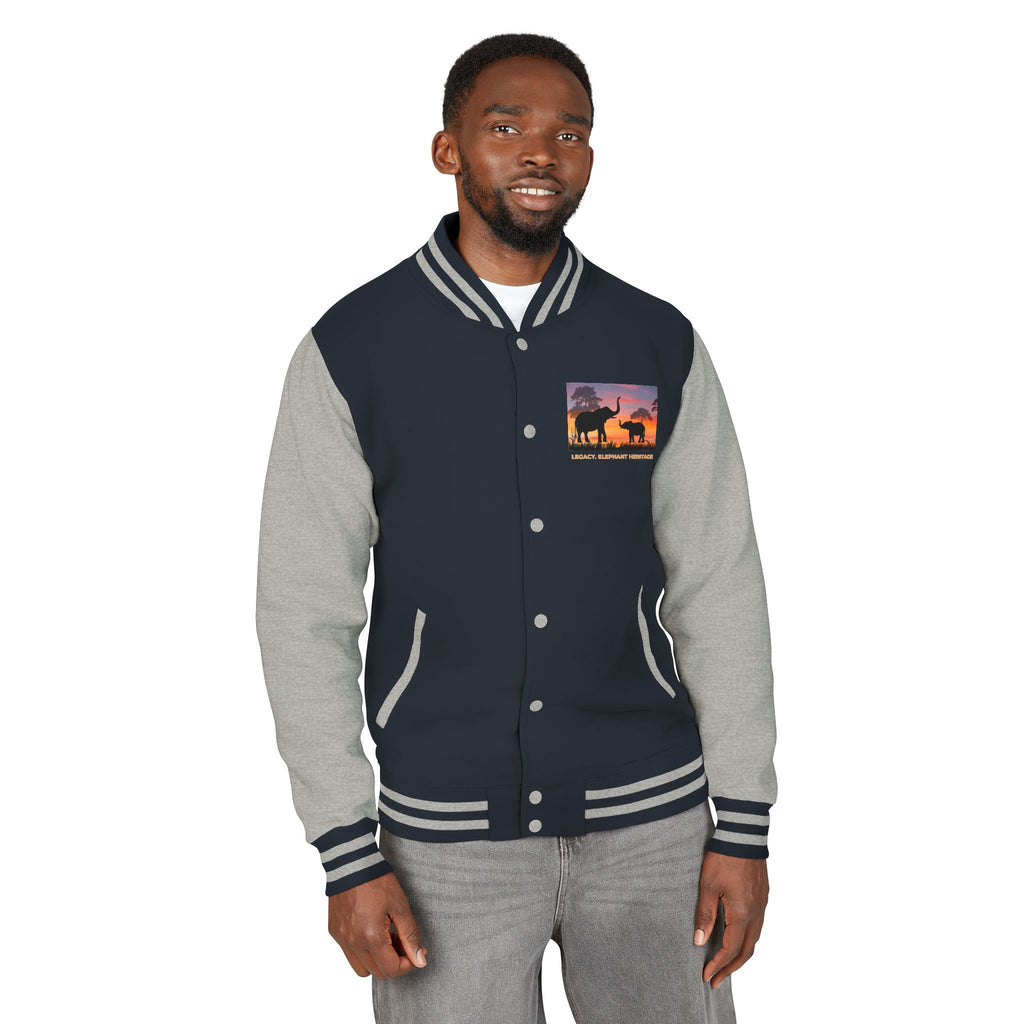 Letterman Jacket — Legacy Elephant Heritage Sunset Design
